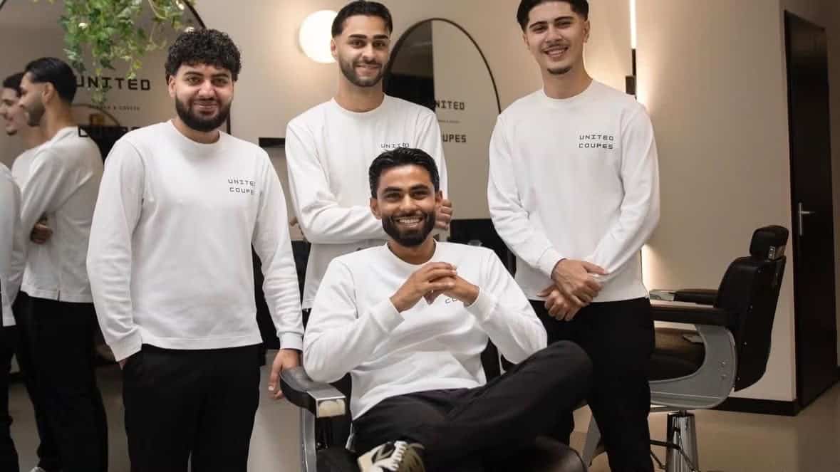 Het team van United Coupes in de salon